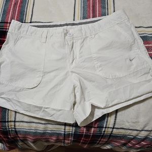 Womens White Nike shorts size 8
